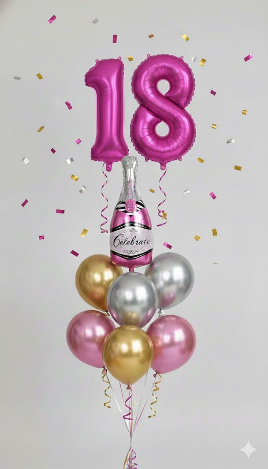 18th Birthday Party Balloon Bouquet