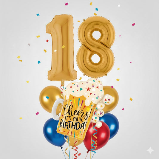 18th Birthday Party Balloon Bouquet