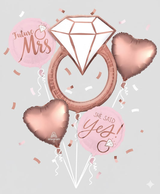 Engagement Hens Party Balloon Bouquet “She Said Yes!”